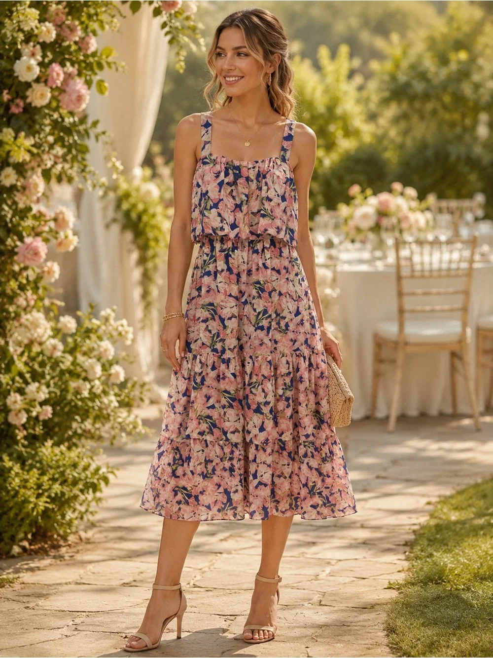 maxine midi dress Staple The Label Alden Denim Midi Dress - Denim